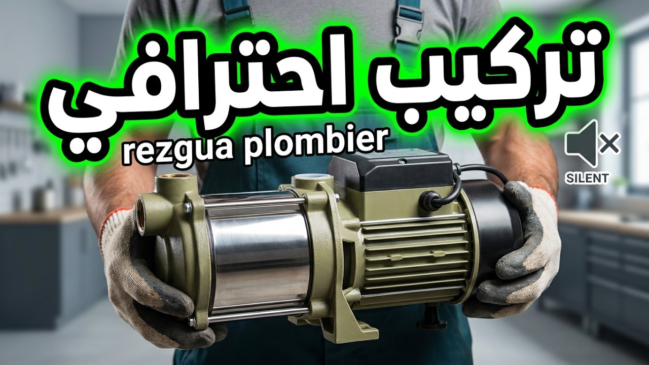 تركيب مضخة ماء كراون سيلونس / installation pompe a eau crown 3 Turbine silencieuse