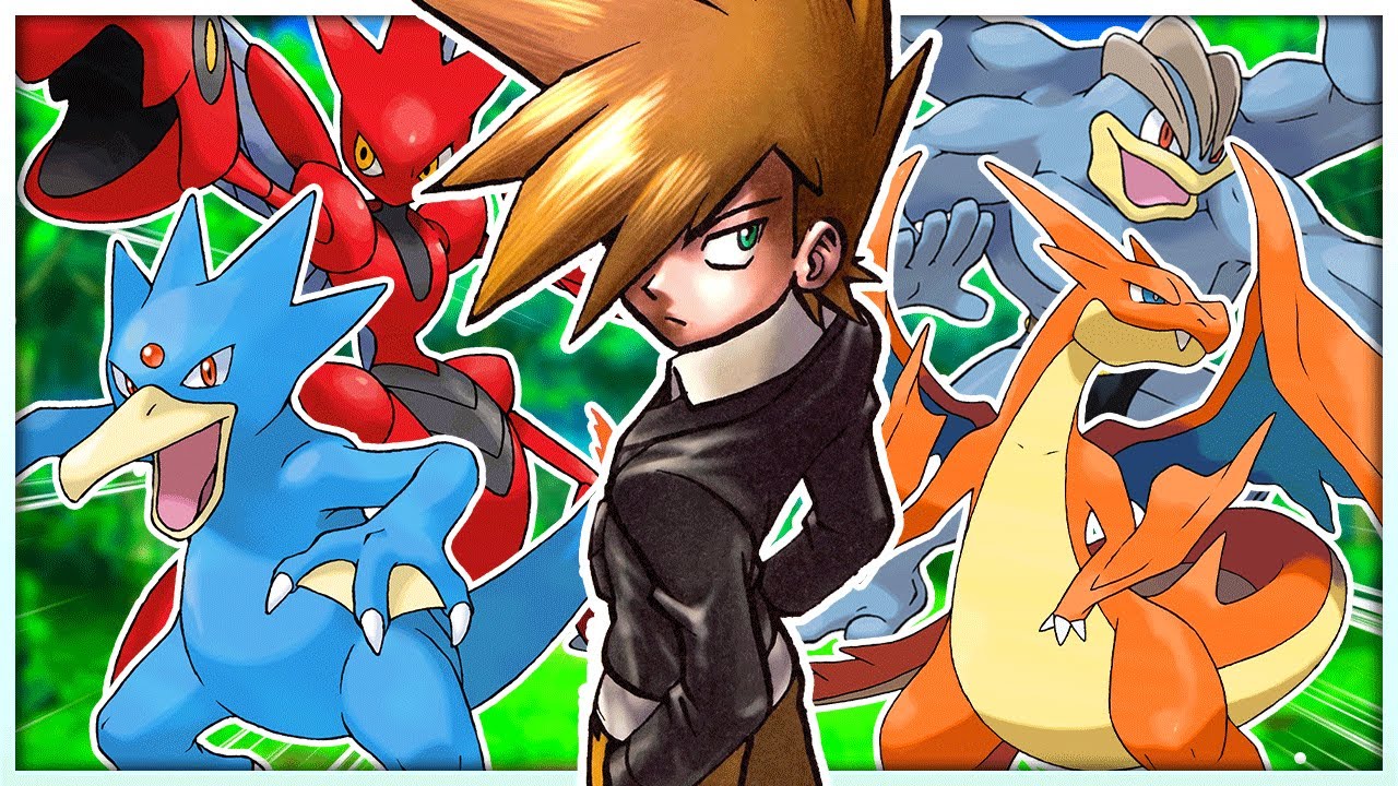 Подробности о полной команде Блю (Pokémon Adventures)
