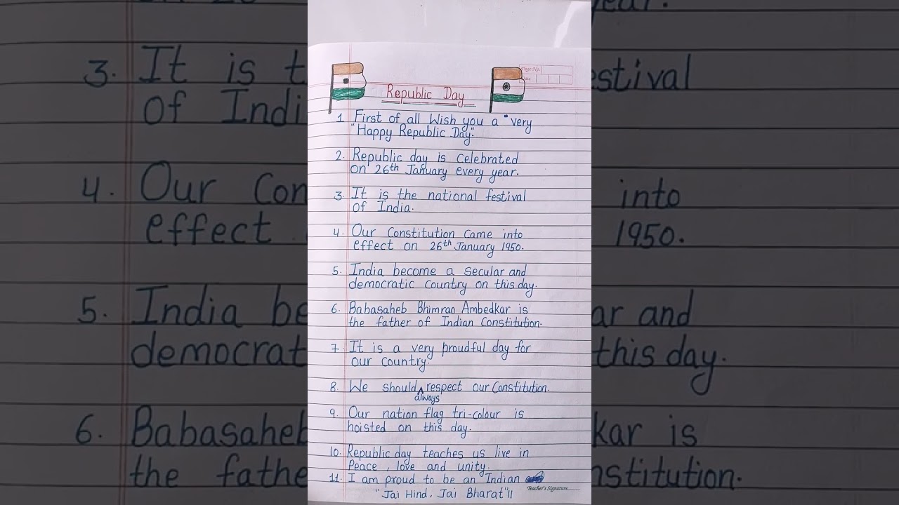 essay on 26 January in english||essay on republic day।।republic day essay in english//