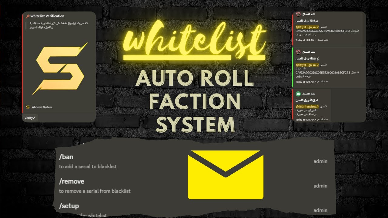 whitelists mta plus Auto Roll Faction System plus log