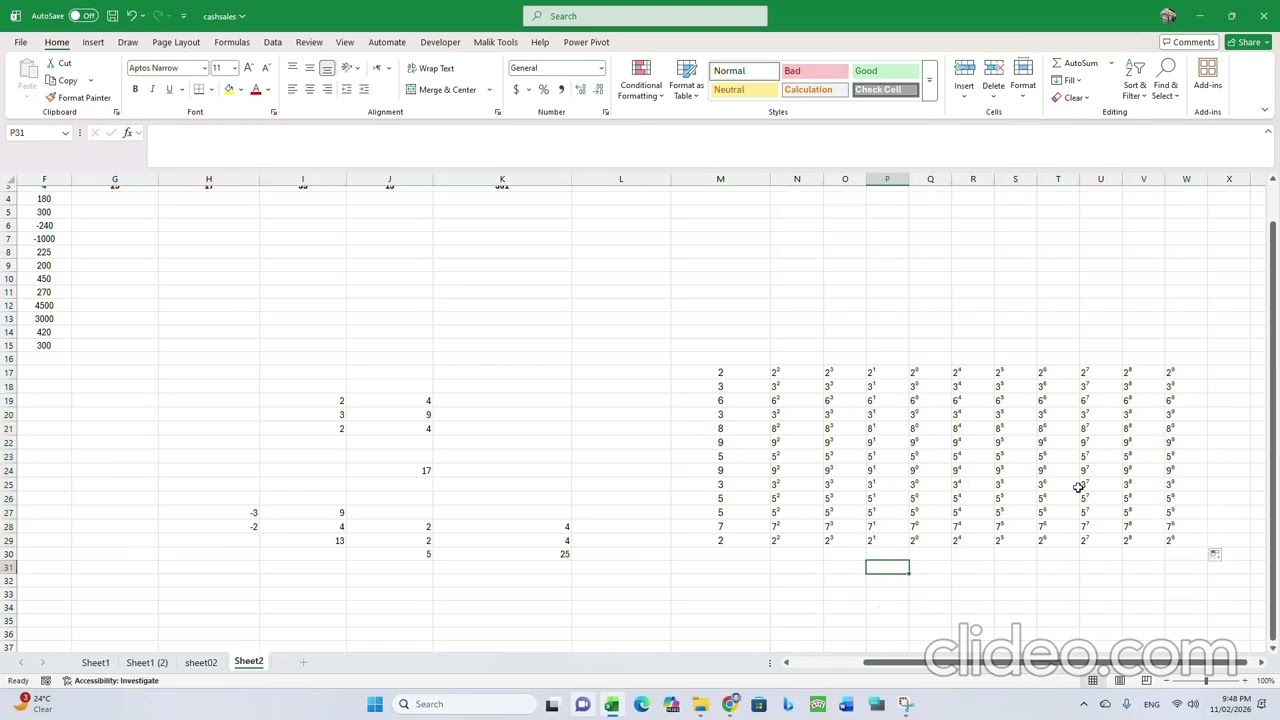 SUMSQ, Std Dev mean  Consistency