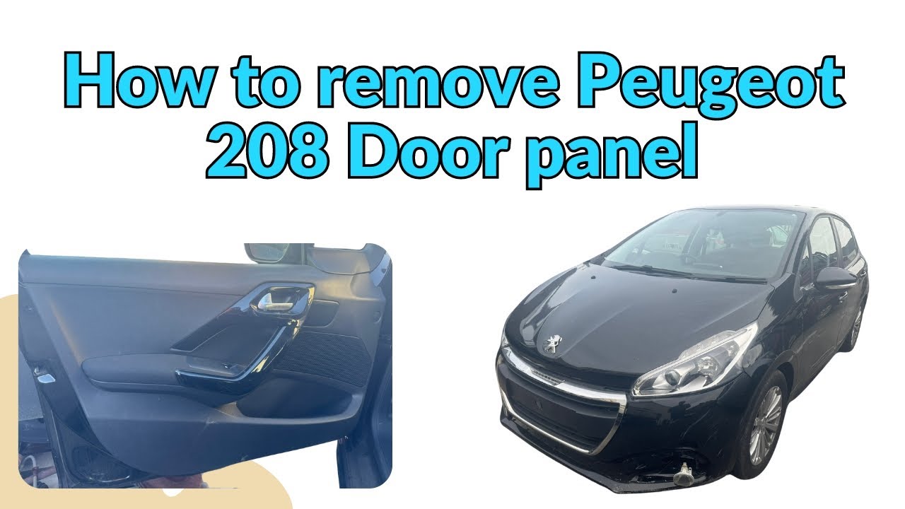 Как снять дверную панель Peugeot 208, 2012-2019