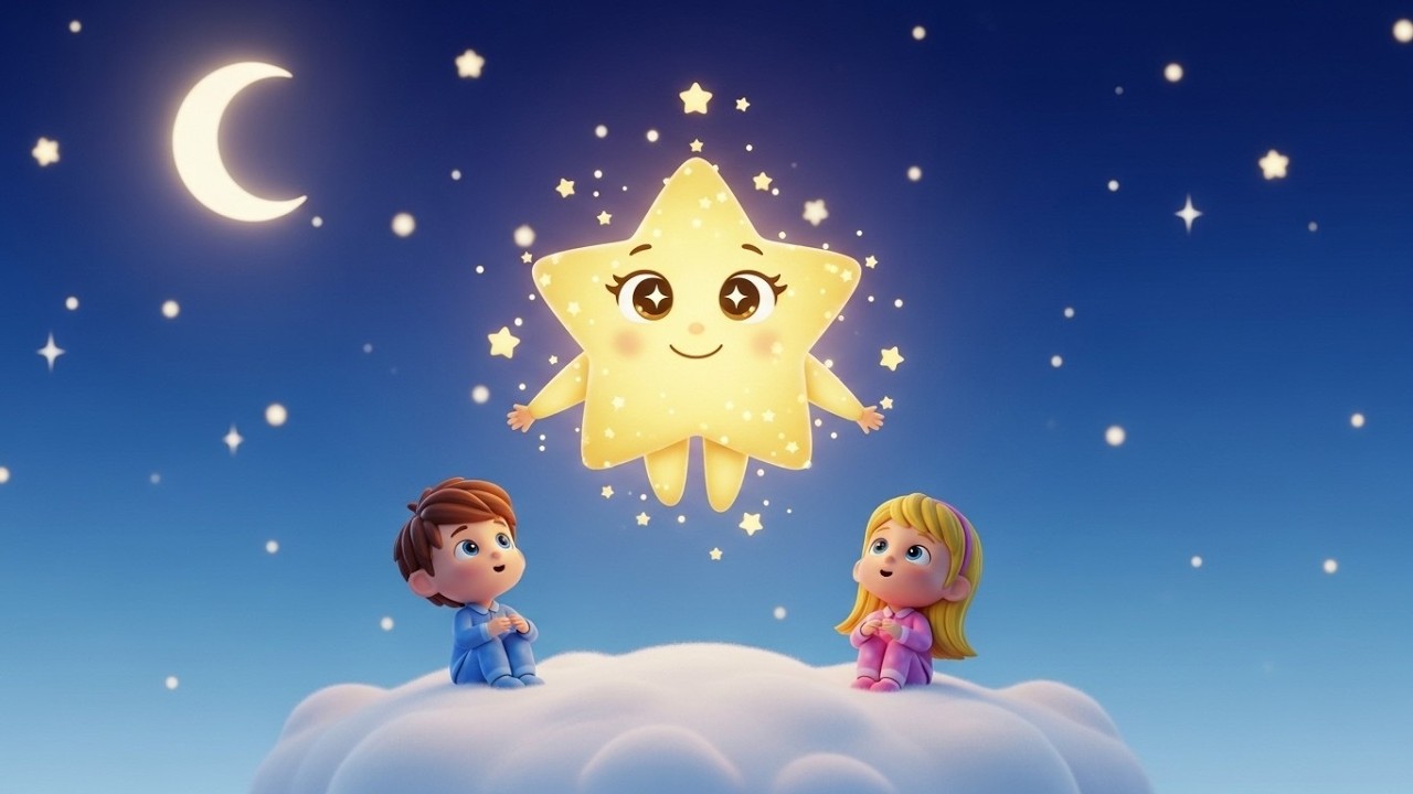 Twinkle Twinkle Little Star ✨ | Classic Bedtime Nursery Rhyme | Soothing Kids Song