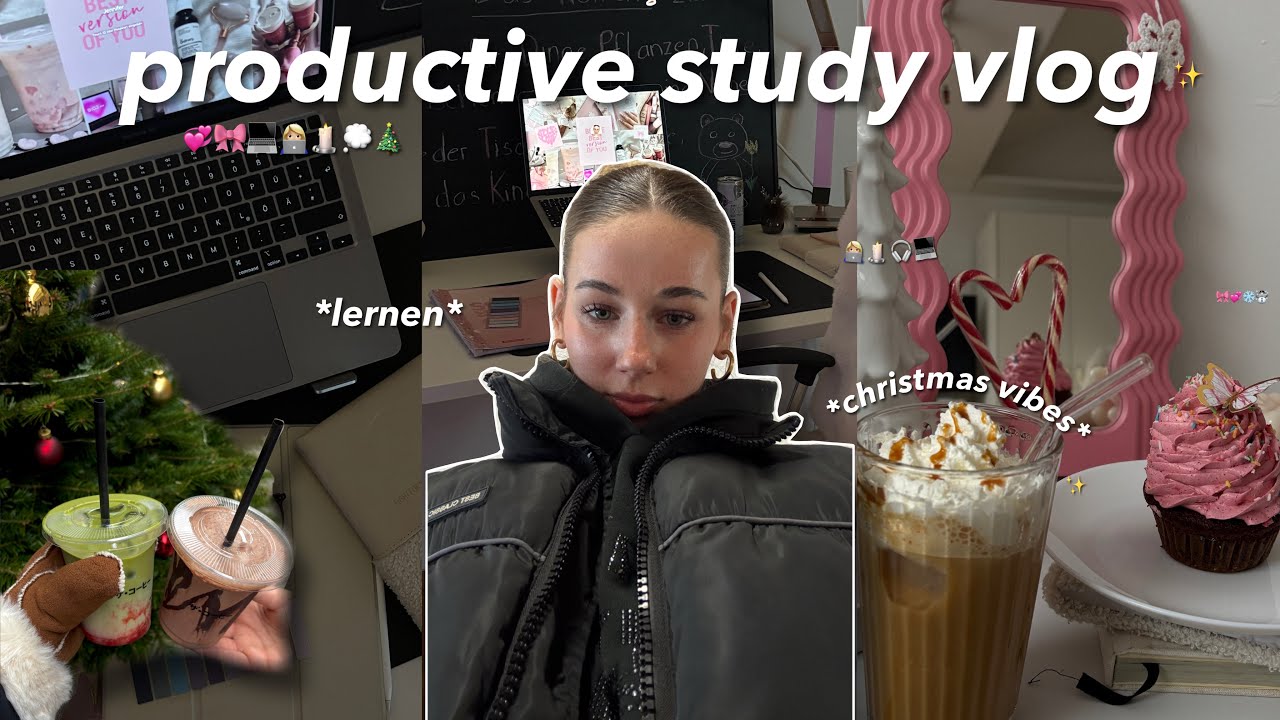 eine produktive Uniwoche in meinem Leben *study vlog* 👩🏼‍💻🎧🎀