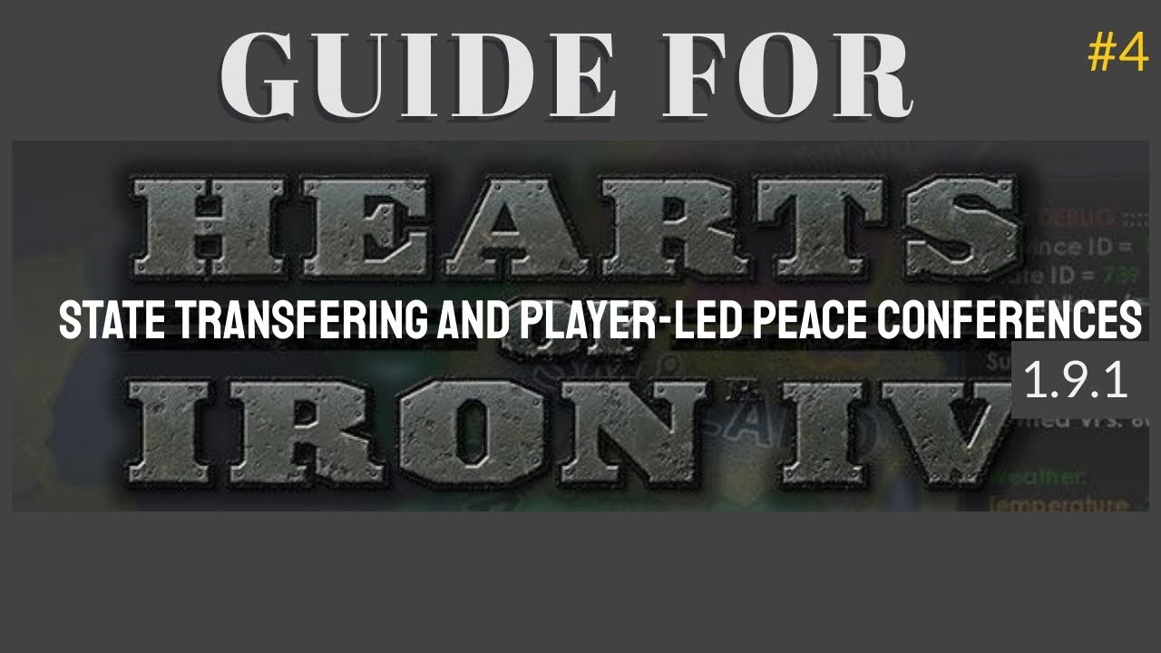 NO MORE BORDERGORES!! PLAYER-LED PEACE CONFERENCES, STATE TRANSFER TOOL