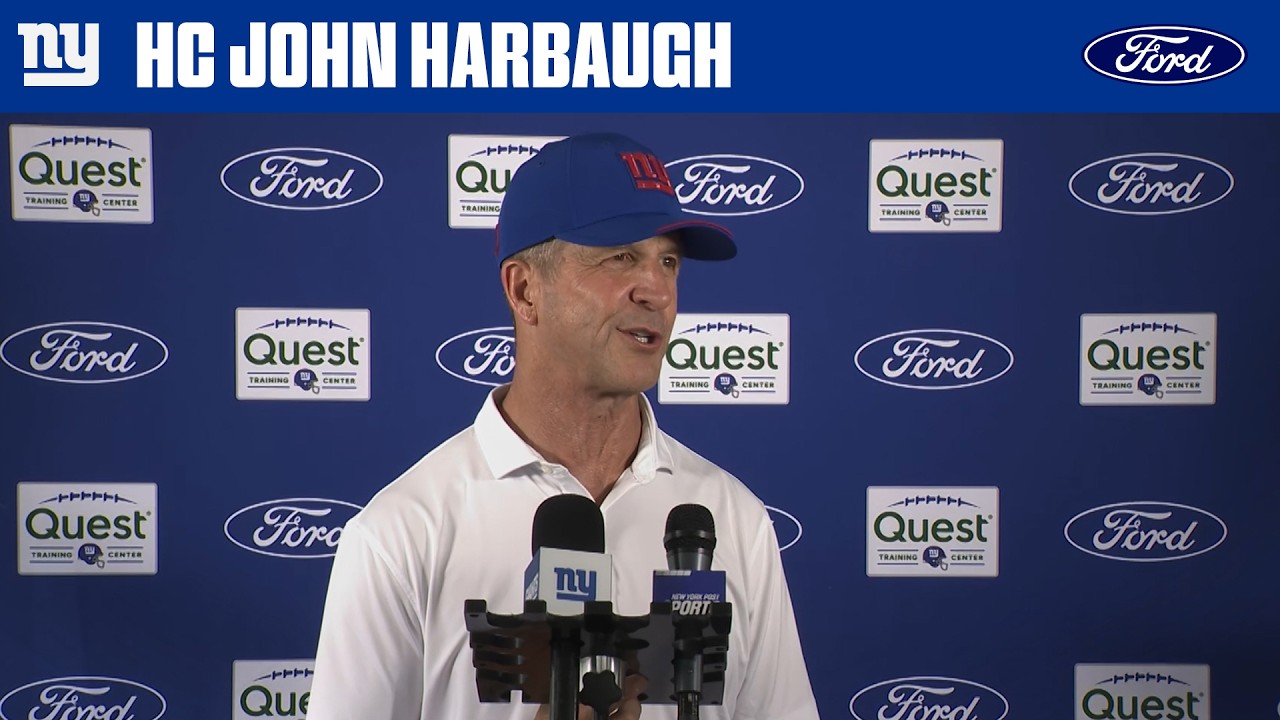 Coach John Harbaugh: &lsquo;Today was a good step&rsquo; | New York Giants