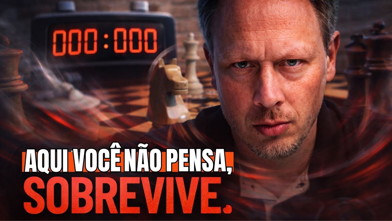 A armadilha do estresse - como o tempo e a pressão redefinem o cálculo ao longo da partida de Xadrez