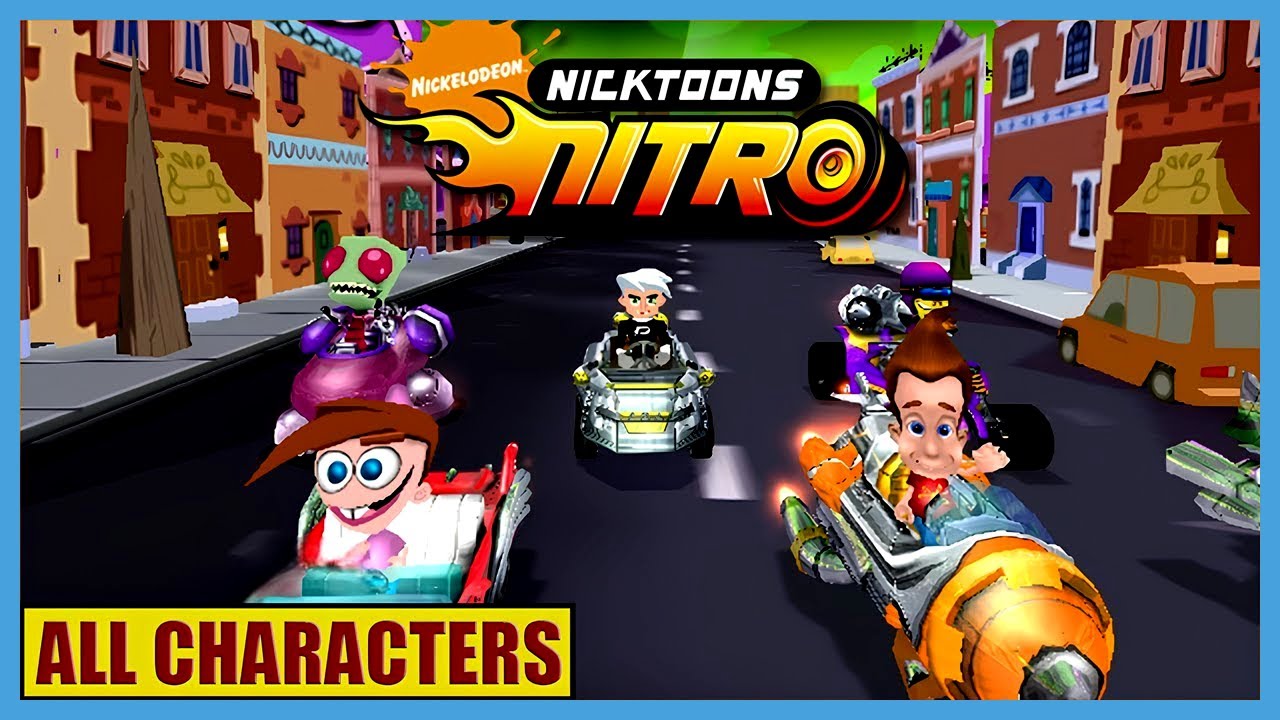 Nicktoons Nitro Racing - ALL CHARACTERS (ARCADE/TEKNOPARROT)
