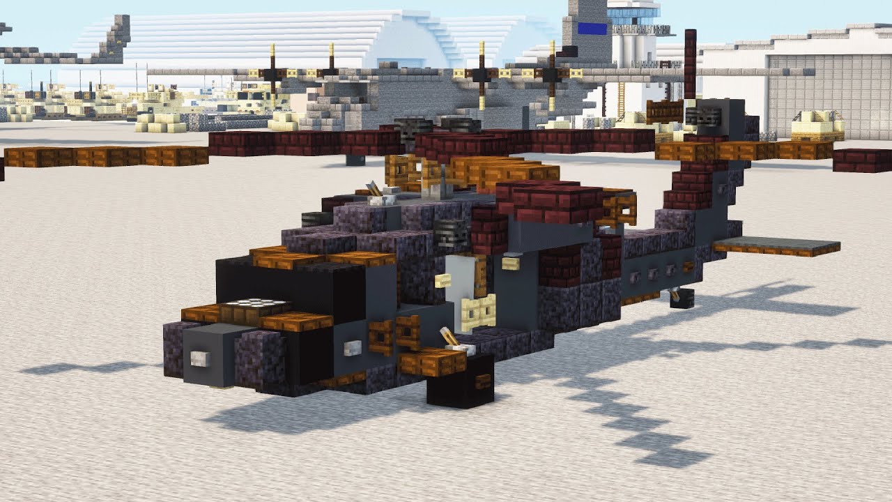 Обучающее видео по вертолёту UH-60 Black Hawk в Minecraft