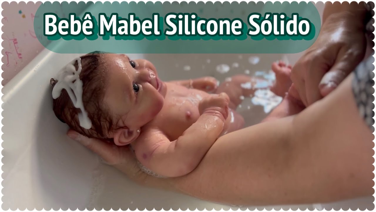Bebê de Silicone Sólido Realista - Rotina com banho, troquinha e dicas de cuidados