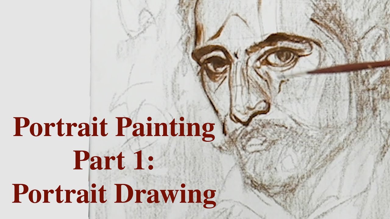 Acrylic Portrait Painting – Part 1: How to Create a PORTRAIT DRAWING