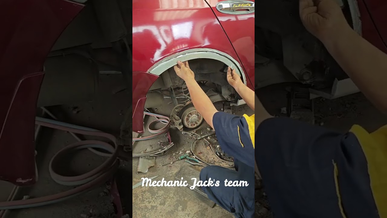 Restoration of Rusty Car Front Fender