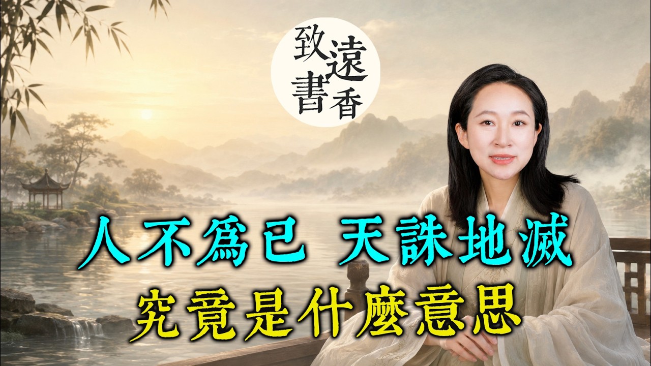 古人說：“人不為己、天誅地滅”，究竟是什麼意思？被誤讀了上千年！-致远书香