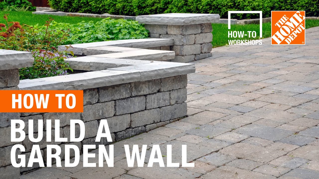 How-To Workshops - How to Build a Garden Wall | The Home Depot