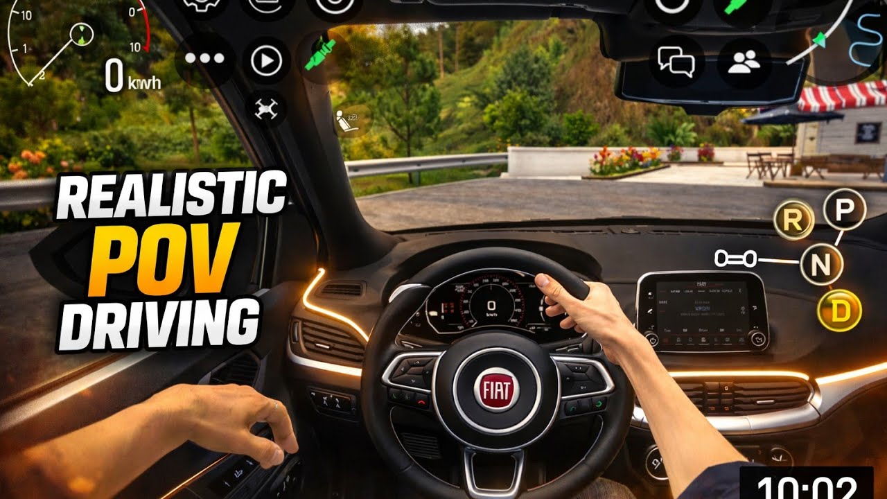  custom car: online. pov fiat car drive chill 