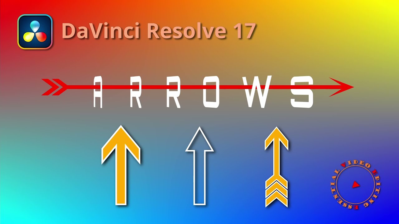 Create Arrows using Fusion Shapes and Save as Group Macro Templates in DaVinci Resolve 17