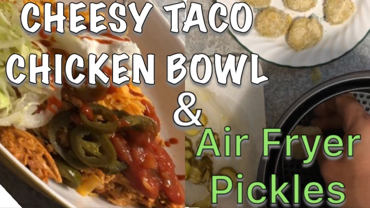 KETO CROCKPOT TACO CHICKEN | air fryer fried pickles