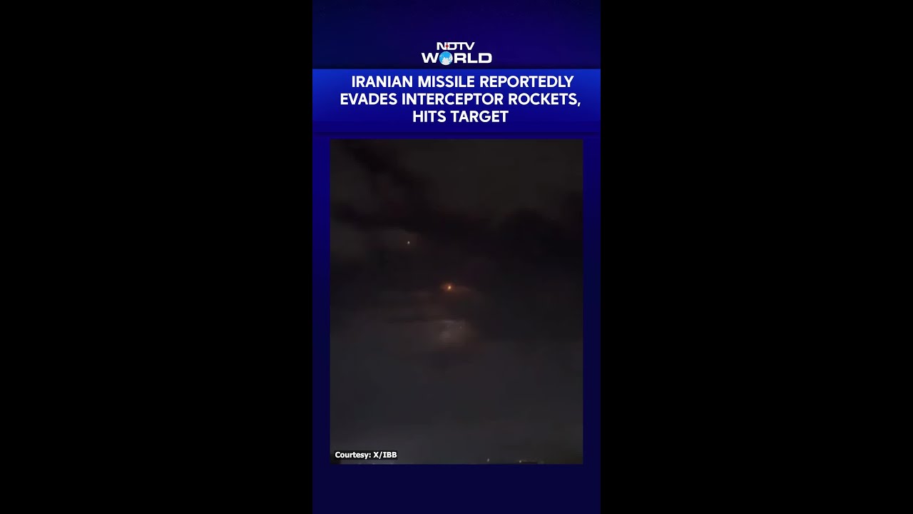 On Camera: Iranian Missile Reportedly Evades Interceptor Rockets, Hits Target