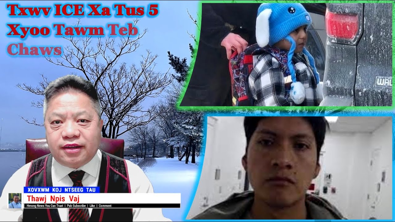 1/28/2026 | Txwv ICE Xa 2 Txiv Tub Tawm Teb Chaws | Kws Zov Mob Qhia Pej Xeem Txov ICE
