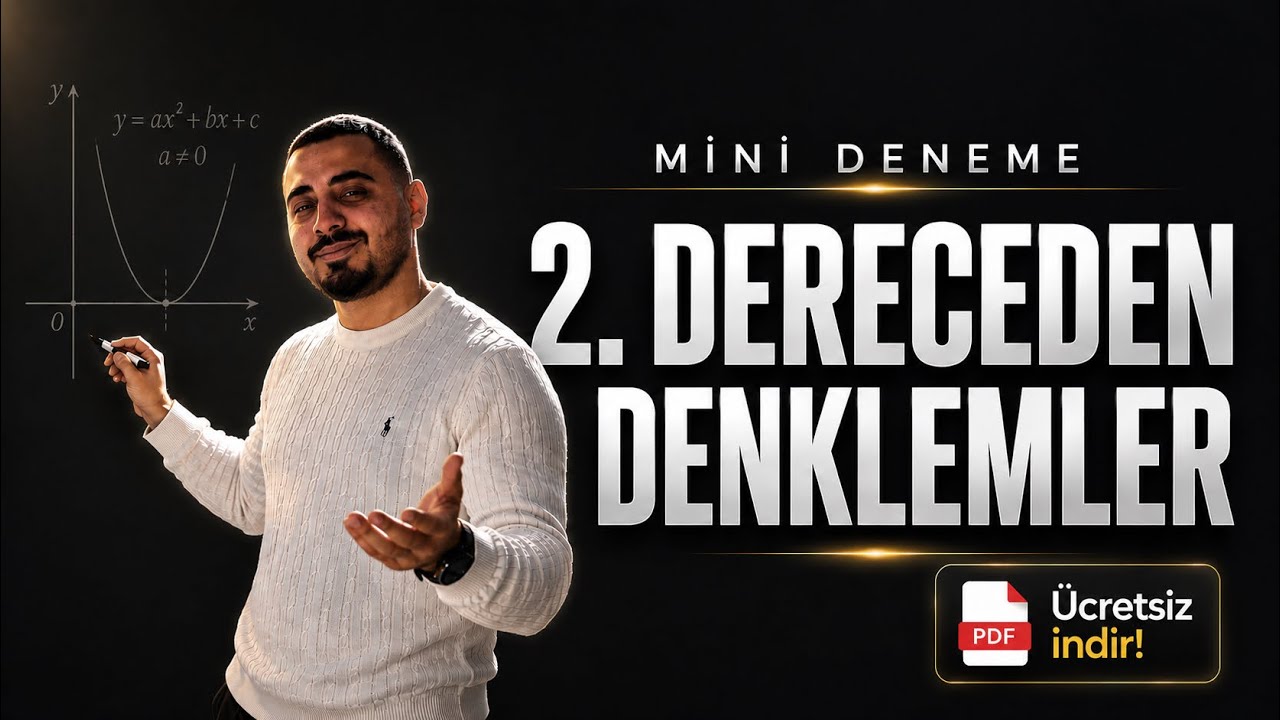 MİNİ DENEME: 2. Dereceden Denklemler | AYT Matematik Soru Çözümü