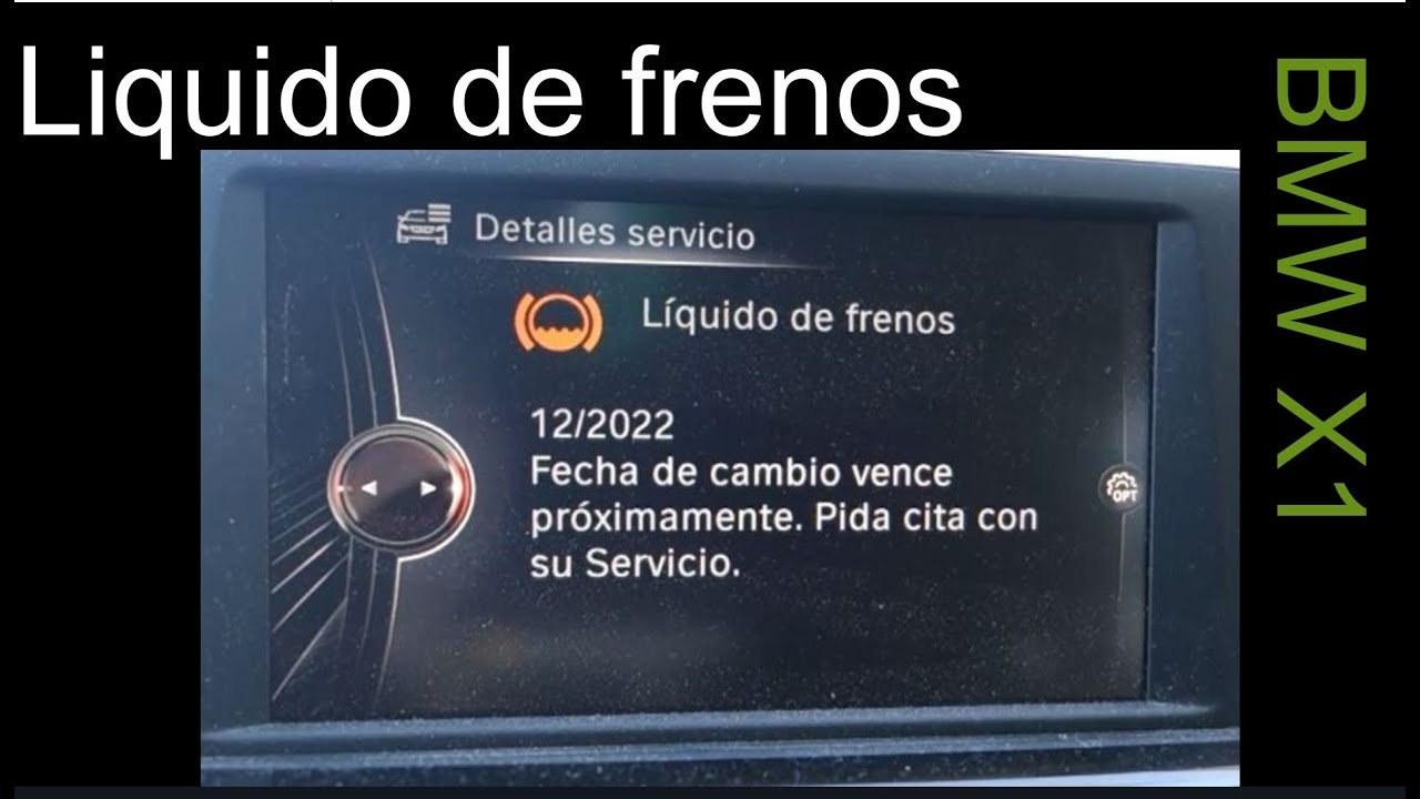 BMW X1 Comprobación liquido frenos