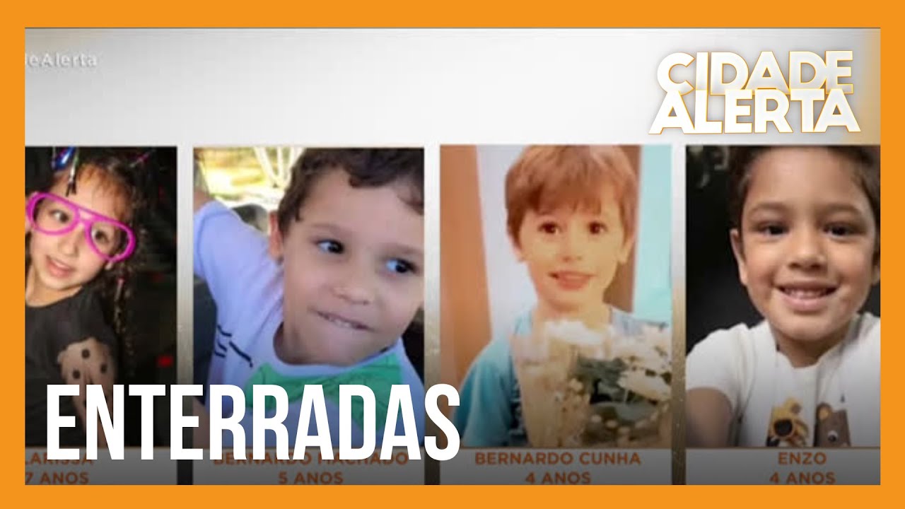 Crianças vítimas de ataque a creche são enterradas em Blumenau nesta quinta (6)
