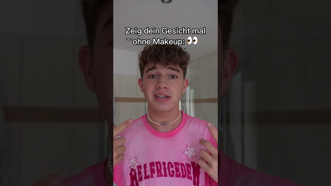 Ich zeige mein Gesicht OHNE Makeup💄 #shorts