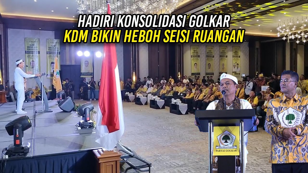 HADIRI KONSOLIDASI GOLKAR | KDM BIKIN HEBOH SEISI RUANGAN