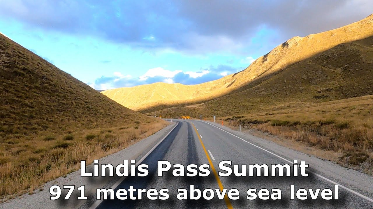 Wanaka to Omarama via Lindis Pass. POV timelapse