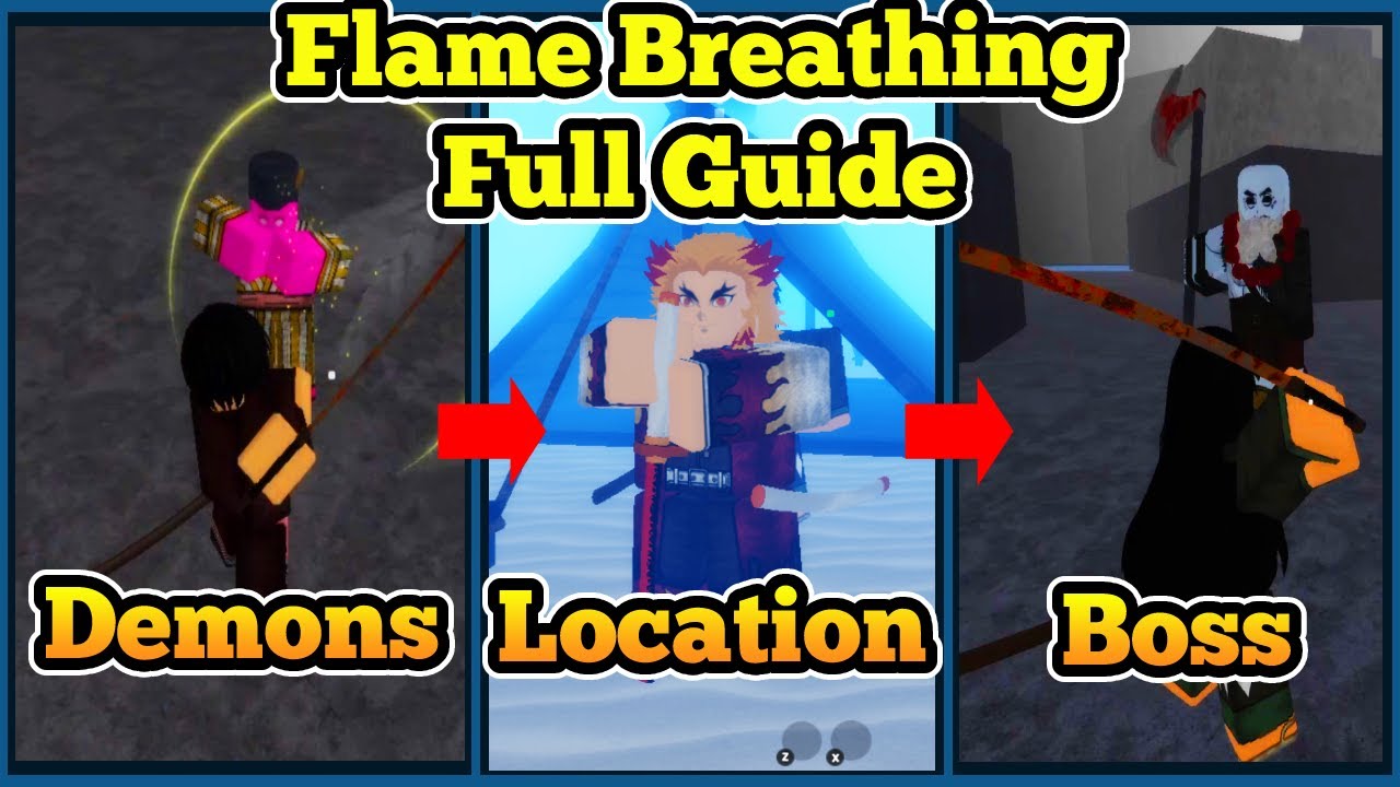 Flame Breathing ПОЛНОЕ руководство + местоположение трейнера + требования | Roblox DemonFall