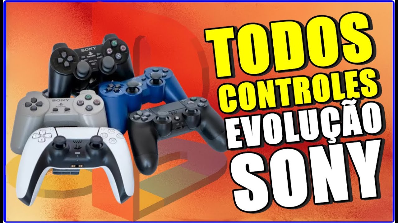 FINALMENTE REUNIR TODOS OS CONTROLES DA SONY DO PS1 AO PS5 CONHEÇA SUAS HISTÓRIAS E CURIOSIDADES