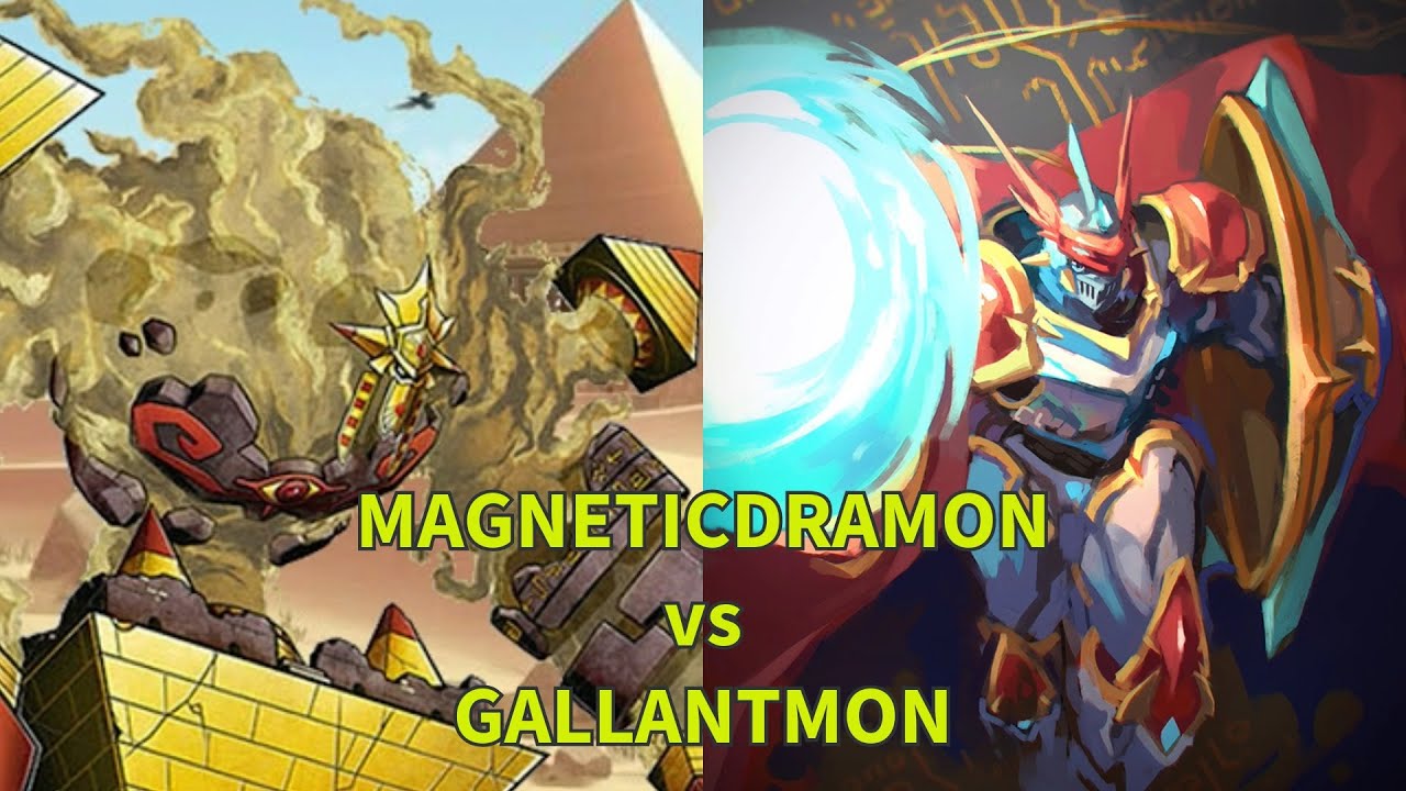 Can the Knight Slay the Dragon? Magneticdramon vs Gallantmon! Digimon Card Game EX10