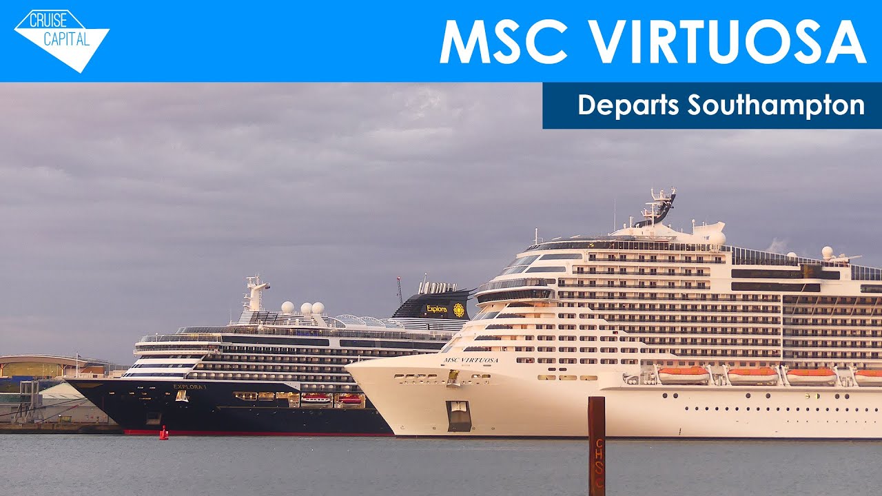 MSC Virtuosa departs Southampton (24/08/2023)