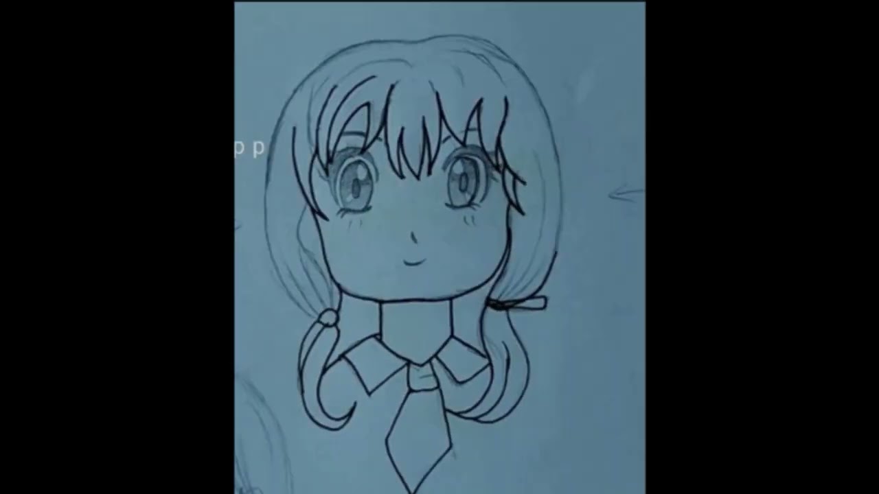 cute chibi-style schoolgirl sketch!