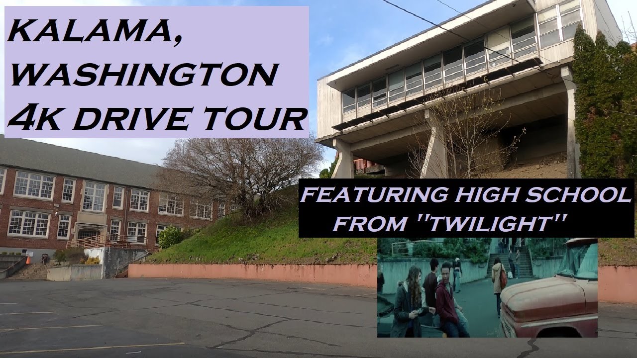 Kalama, Washington | Twilight High School | 4k Driving Tour | Dashcam