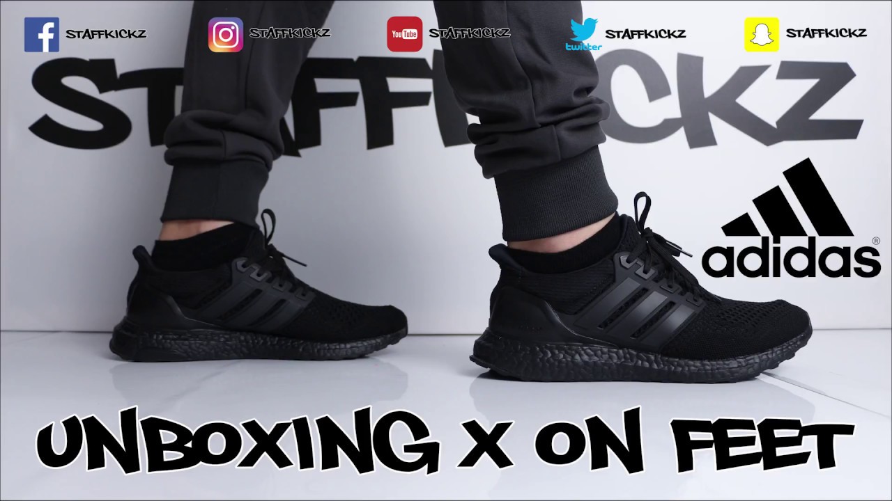 Adidas Ultra Boost 1.0 Triple Black Unboxing & On Feet