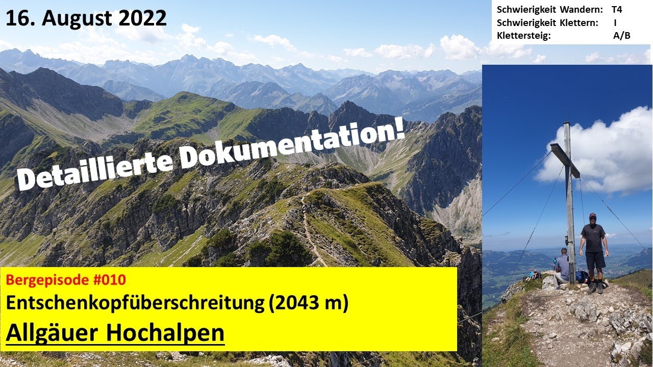 Überschreitung Entschenkopf (2043 m) im Allgäu, geniale Bergtour!