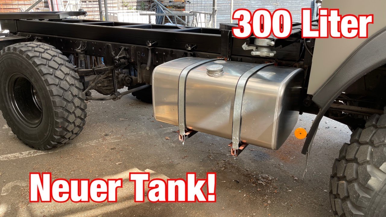Aluminium Diesel LKW Tank mit Entnahmearmatur für einen Iveco Magirus Deutz 90-16 Expeditionsmobil