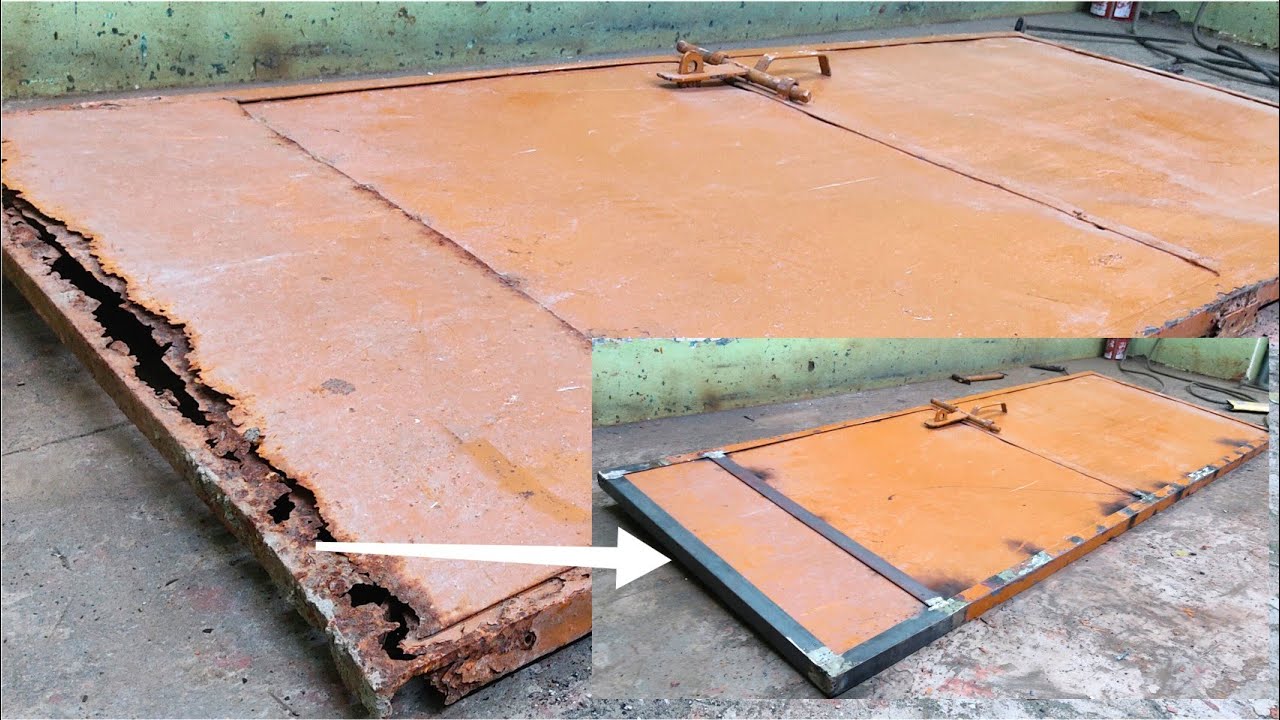 How To Fix Old Rusted Iron Door || लोहे का पुराना गला हुआ दरवाजा कैसे ठीक करें