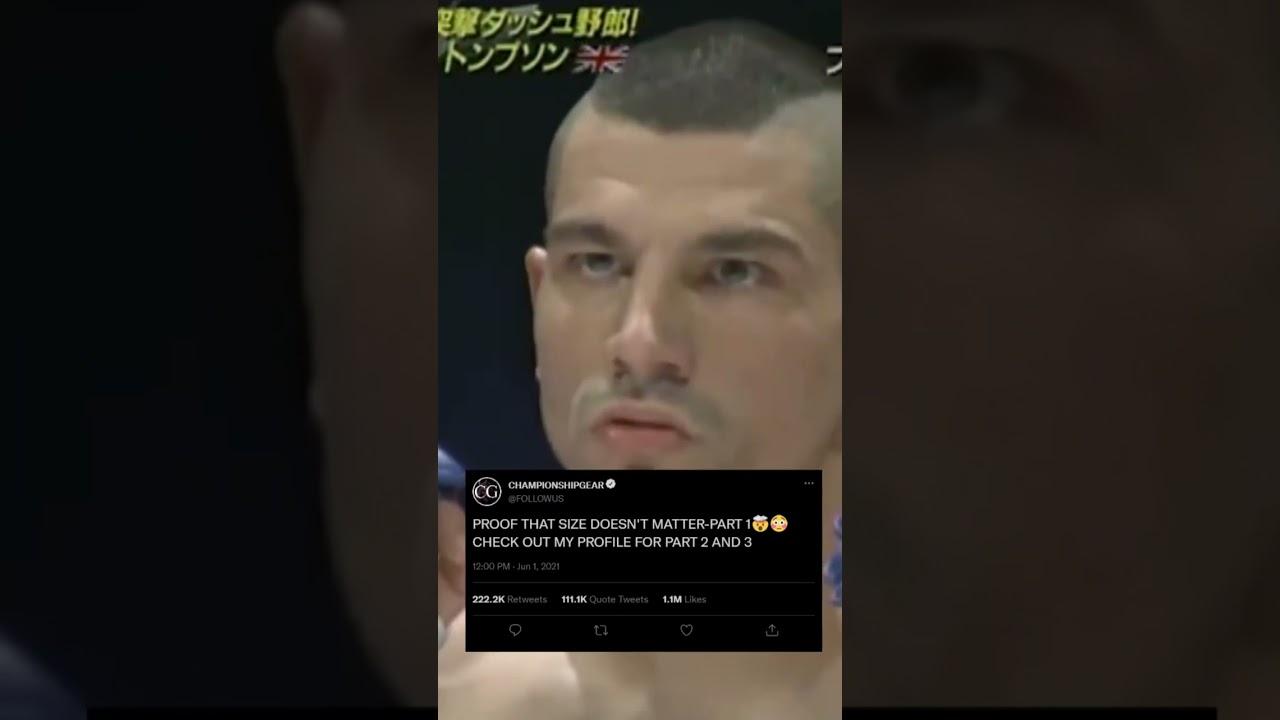 James Thompson Vs Giant Silva size DOESN&rsquo;T MATTER