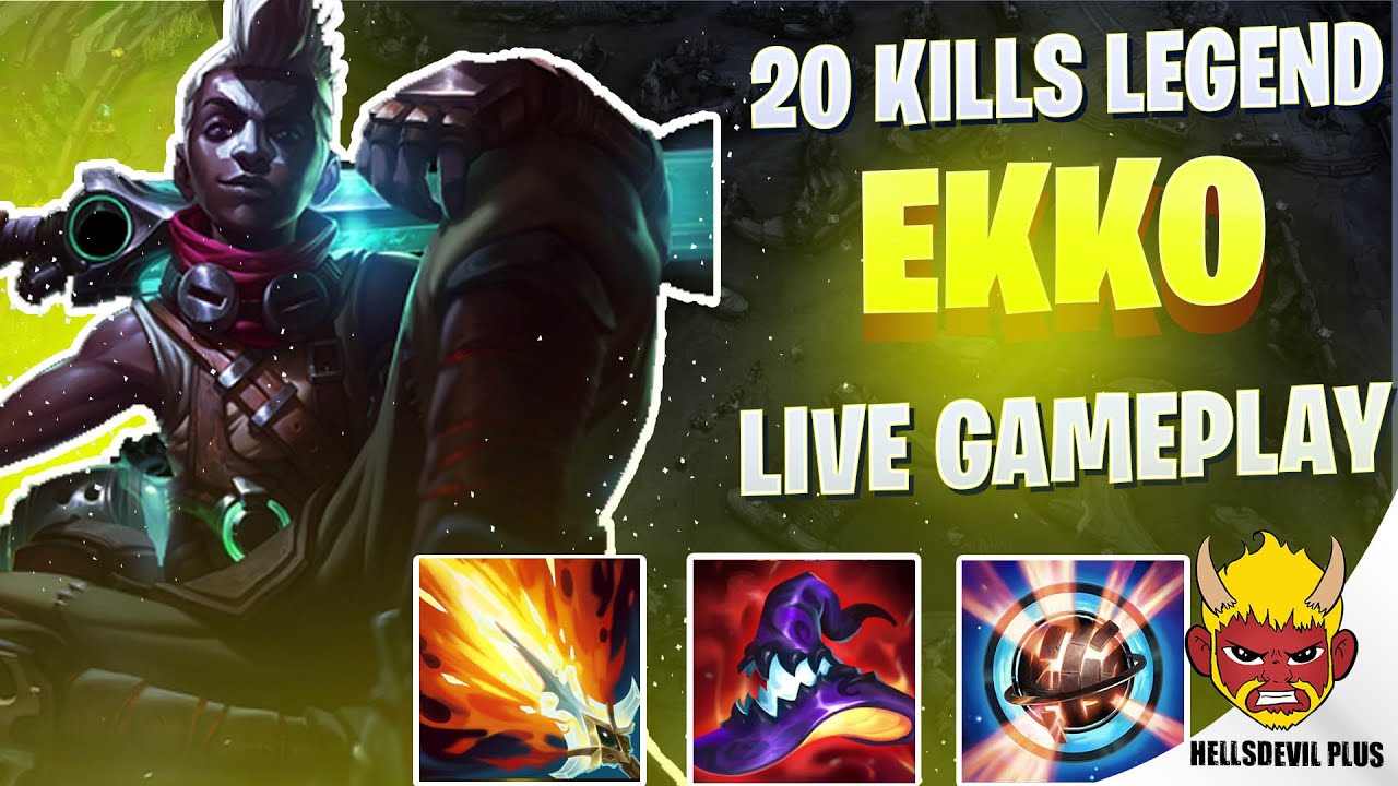 20 УБИЙСТВ ЛЕГЕНДАРНОГО ЭККО! &mdash; Геймплей Wild Rift HellsDevil Plus