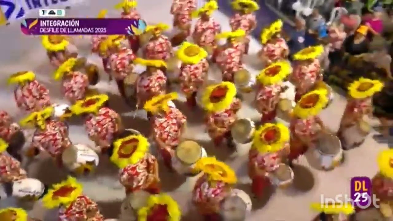 LUANA EN EL DESFILE DE LLAMADAS COMPARSA INTEGRACION 2025