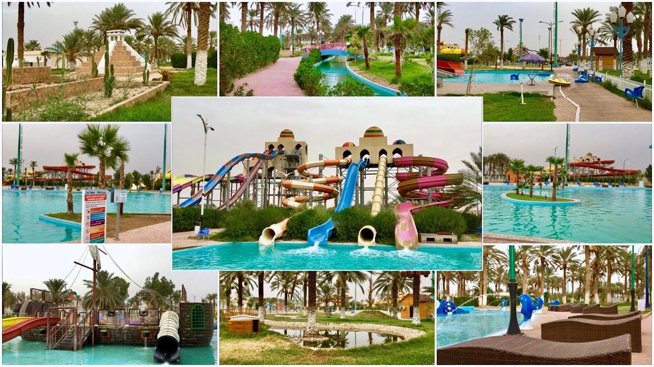 اكوابالم بسكرة حدائق الزيبان المائية🌴 Aqua Palm Biskra🌴اكبر حديقة العاب مائية 🌊 في الجزائر 🇩🇿😍