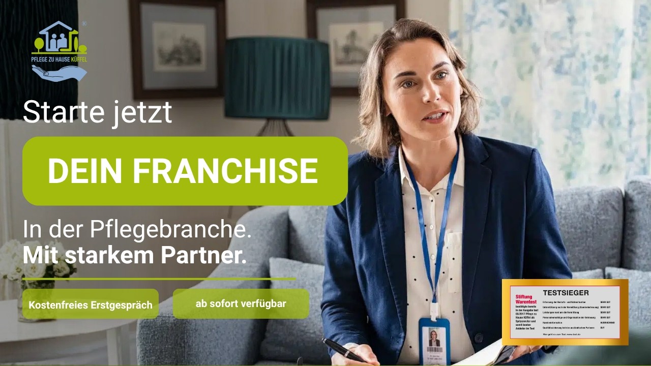 Werde Franchise-Partner bei Pflege zu Hause Küffel!