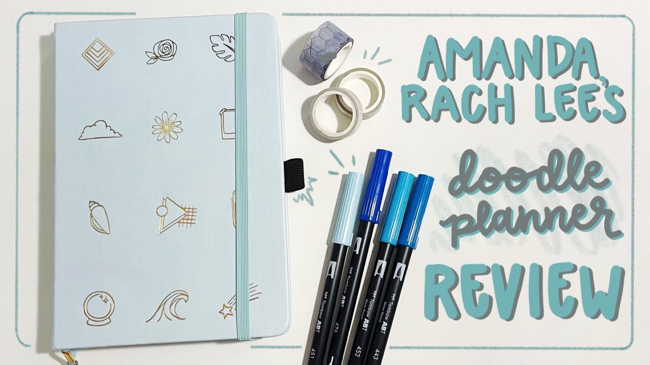 amandarachlee's 2021 doodle planner REVIEW ✰ OOPS! version (first impressions, layouts, +more)