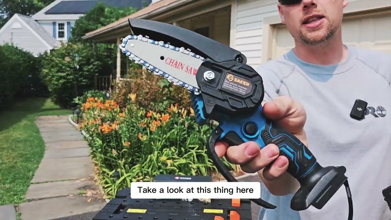 Saker mini electric chainsaw #handyman #tools #chainsaw