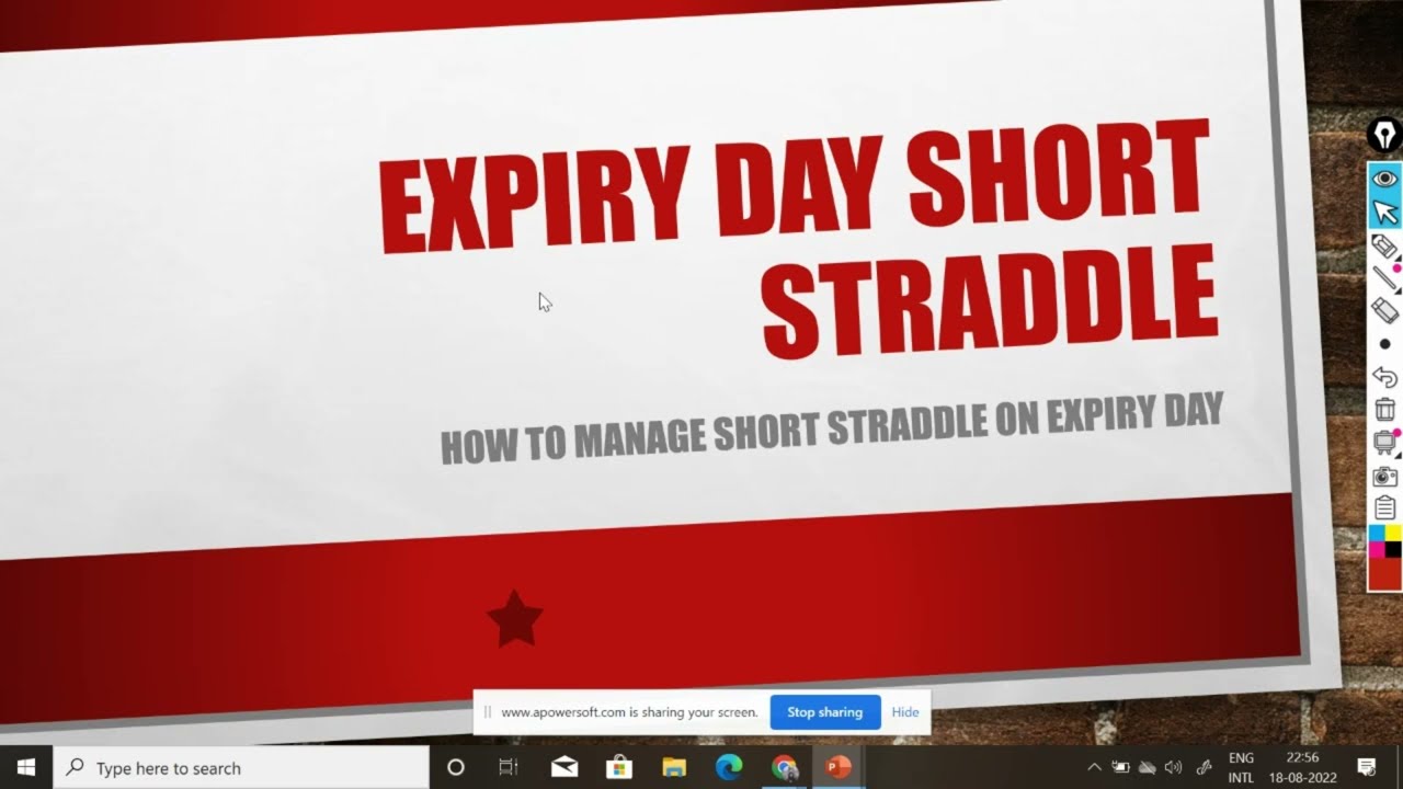 How To Manage Short Straddle On Expiry Day Trading