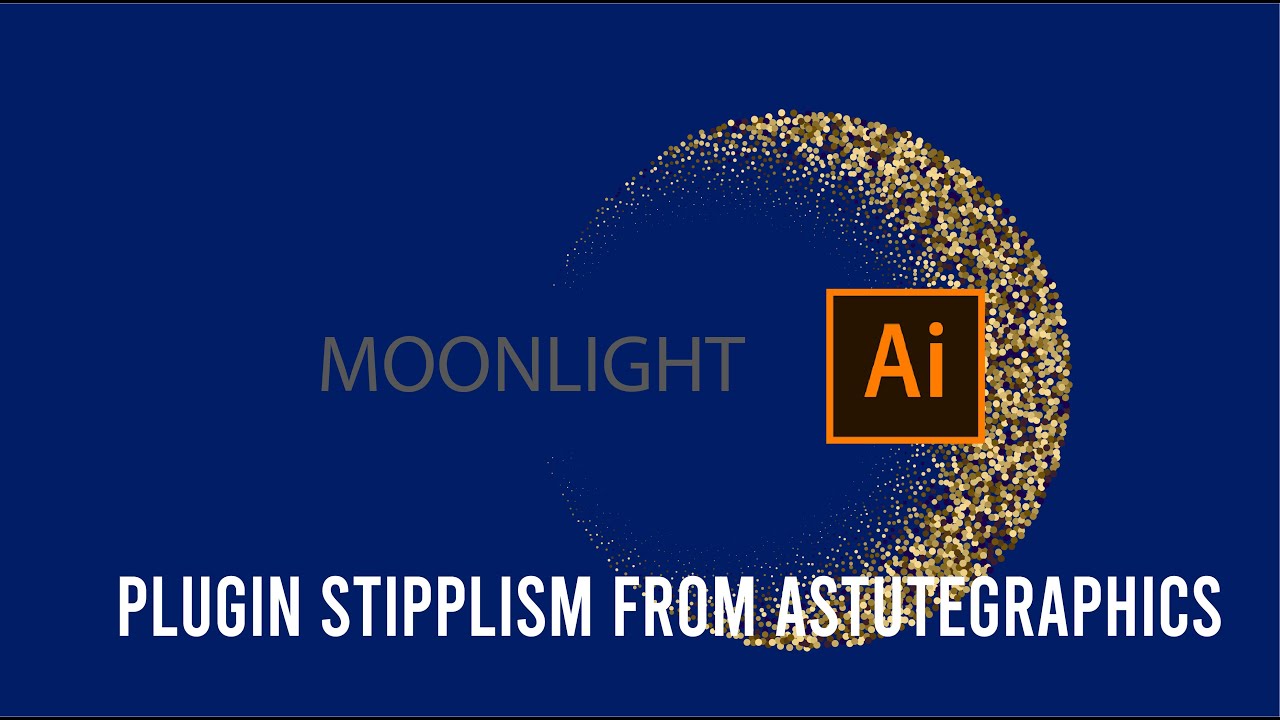 Creating intricate dot artwork using Astutegraphics stipplism plugin techniques. Adobe Illustrator