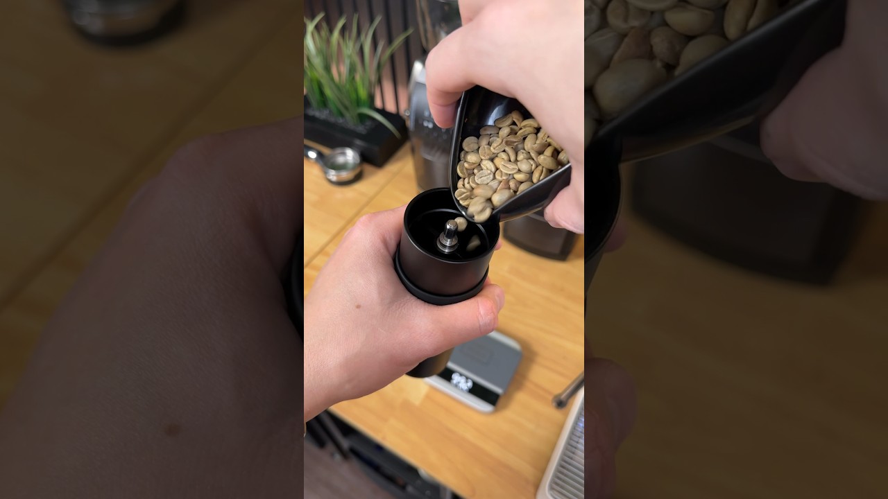 Can you make espresso with unroasted green coffee? #coffee
