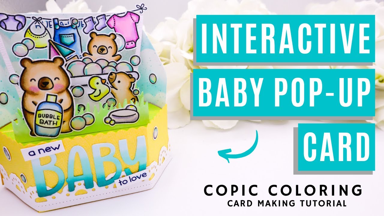 Interactive Platform Pop-Up Baby Card with Lawn Fawn